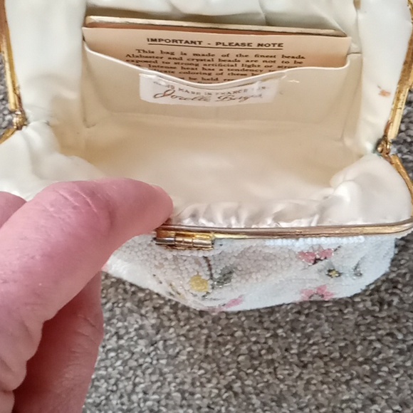 Vintage French Jorelle Beaded Hinged Evening Bag - Picture 4 of 16